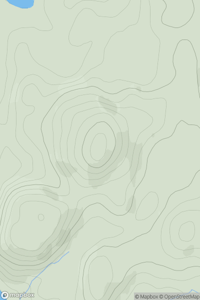Thumbnail image for Cnoc Carnach [Oban to Loch Fyne] showing contour plot for surrounding peak